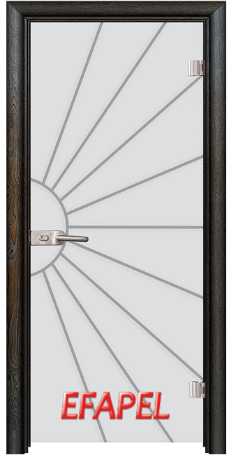 Стъклена интериорна врата Sand G 13 2, Палисандър