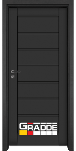 Интериорна врата Gradde, модел Axel Voll, цвят Антрацит Мат