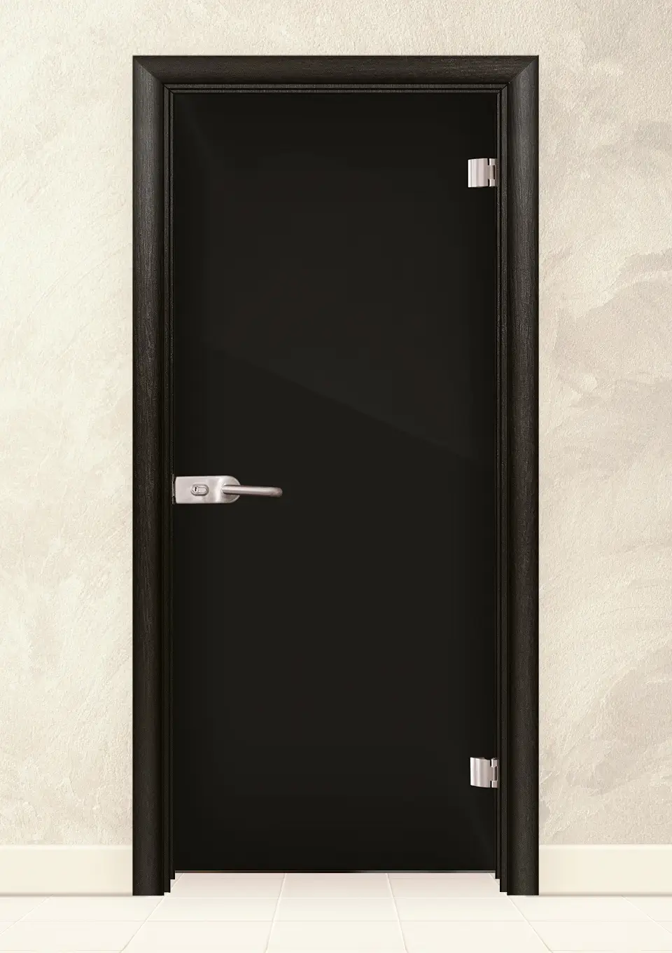 Стъклена интериорна врата Folio G 15-2 цвят Черна Мура