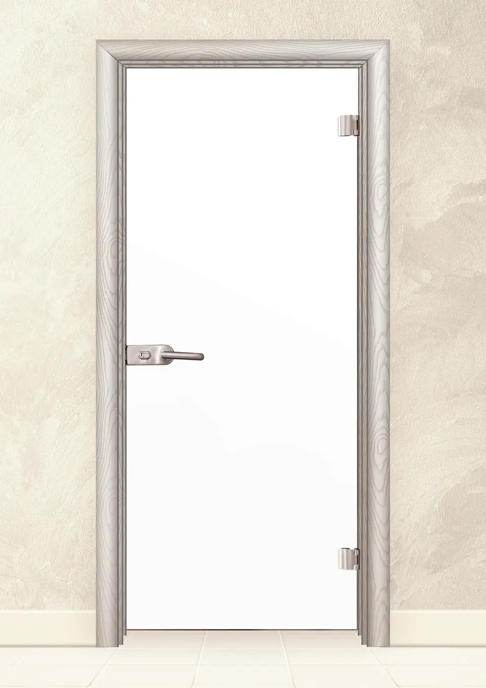 Стъклена интериорна врата Folio G 15 Бяла Мура
