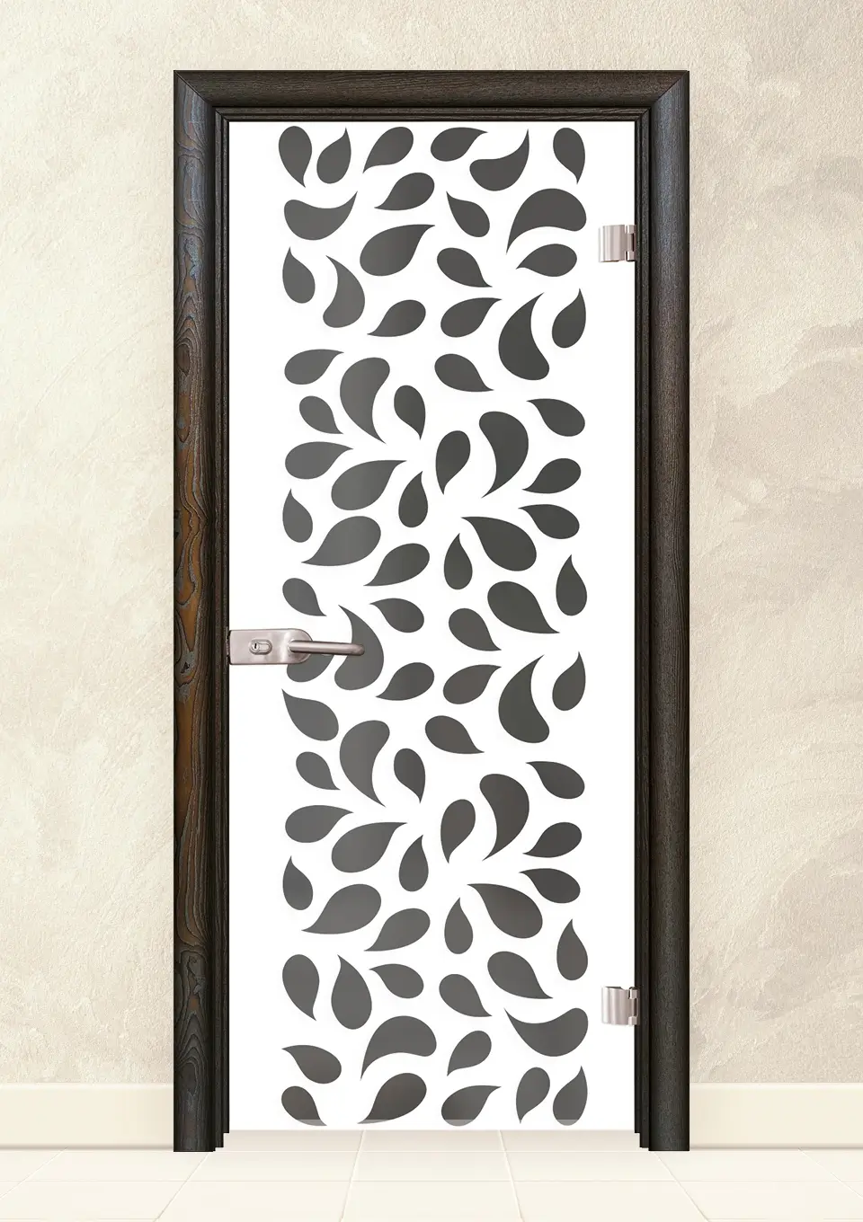 Стъклена интериорна врата Print G 13-1 Палисандър
