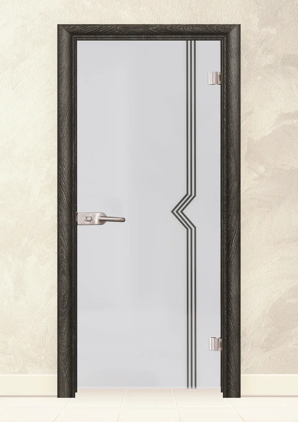 Стъклена интериорна врата Sand G 13-3 Сив Ясен