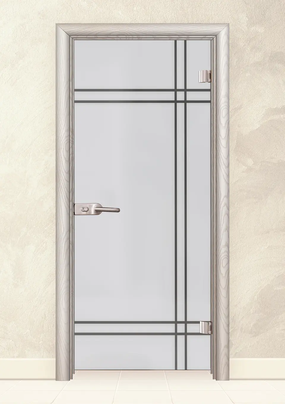Стъклена интериорна врата Sand G 13-8 Бяла Мура