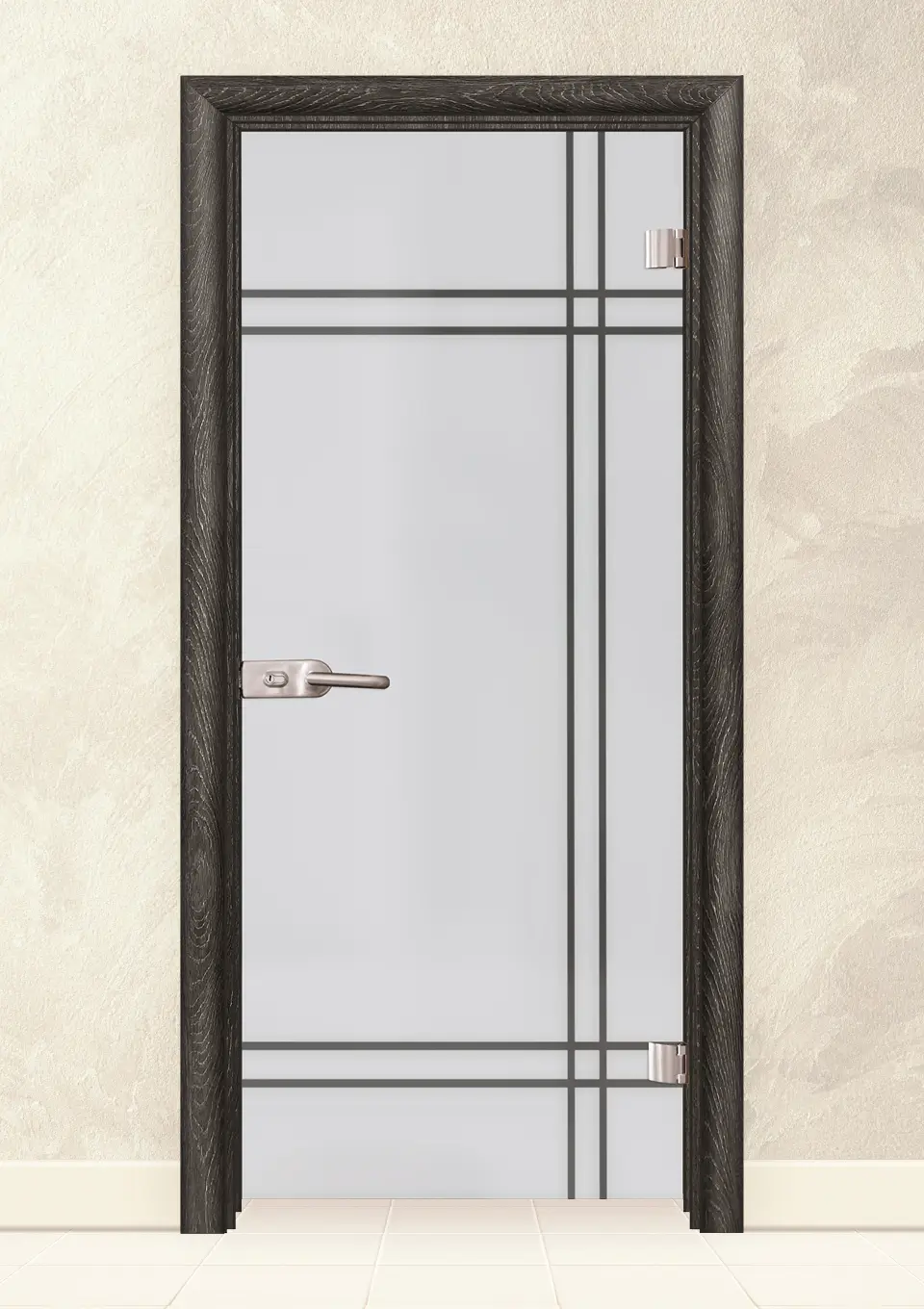 Стъклена интериорна врата Sand G 13-8 Сив Ясен
